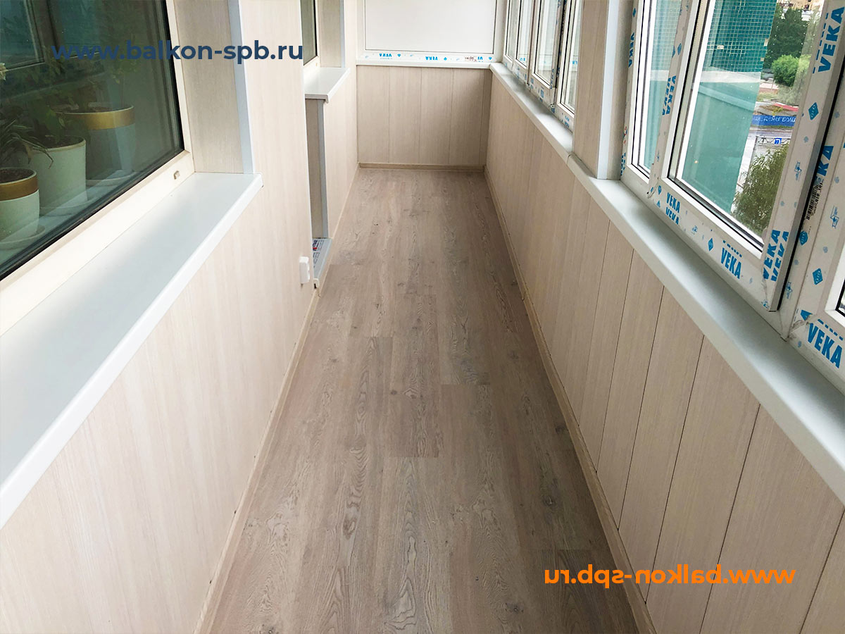 Фото 24 — Отделка балкона панелями